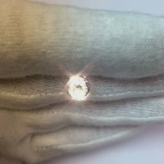 Pendentif serti de diamant solitaire taille brillant 0.75 carat WG 14K