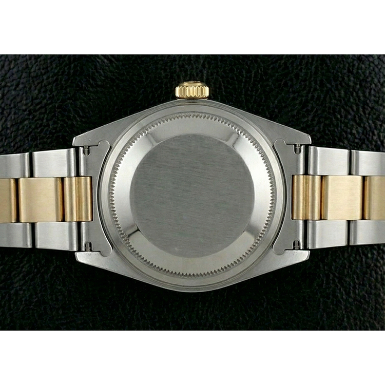 réglage rapide montre Rolex bracelet huître sans trous Datejust Rolex deux tons réglage rapide