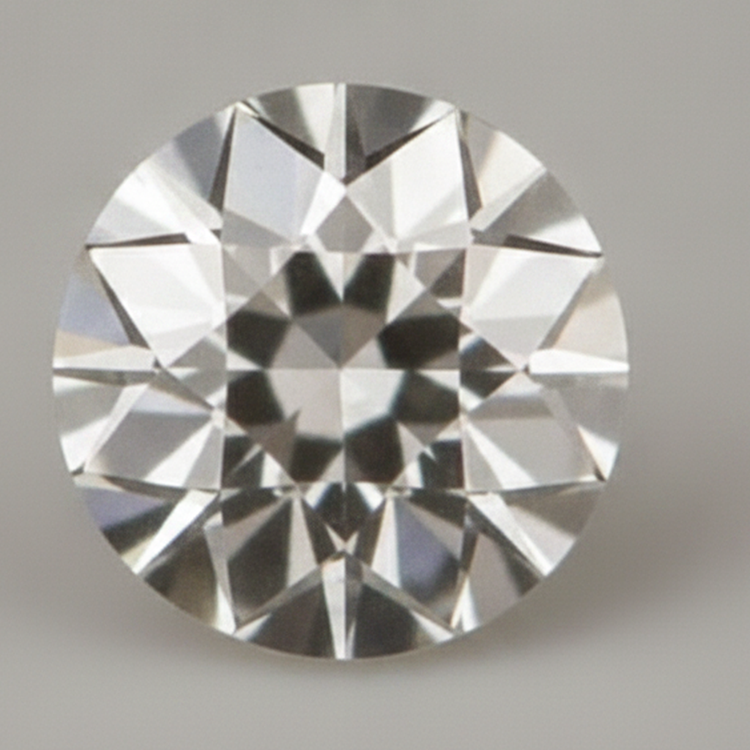 Diamant Naturel Rond extrait de la terre G VS1 Taille Européenne Ancienne Libre 7 Carats