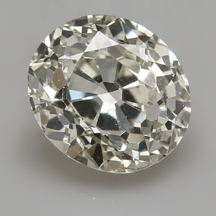 Véritable Diamant Rond Vieux Mineur de 8 Carats, H VS1, Authentique et Non Monté