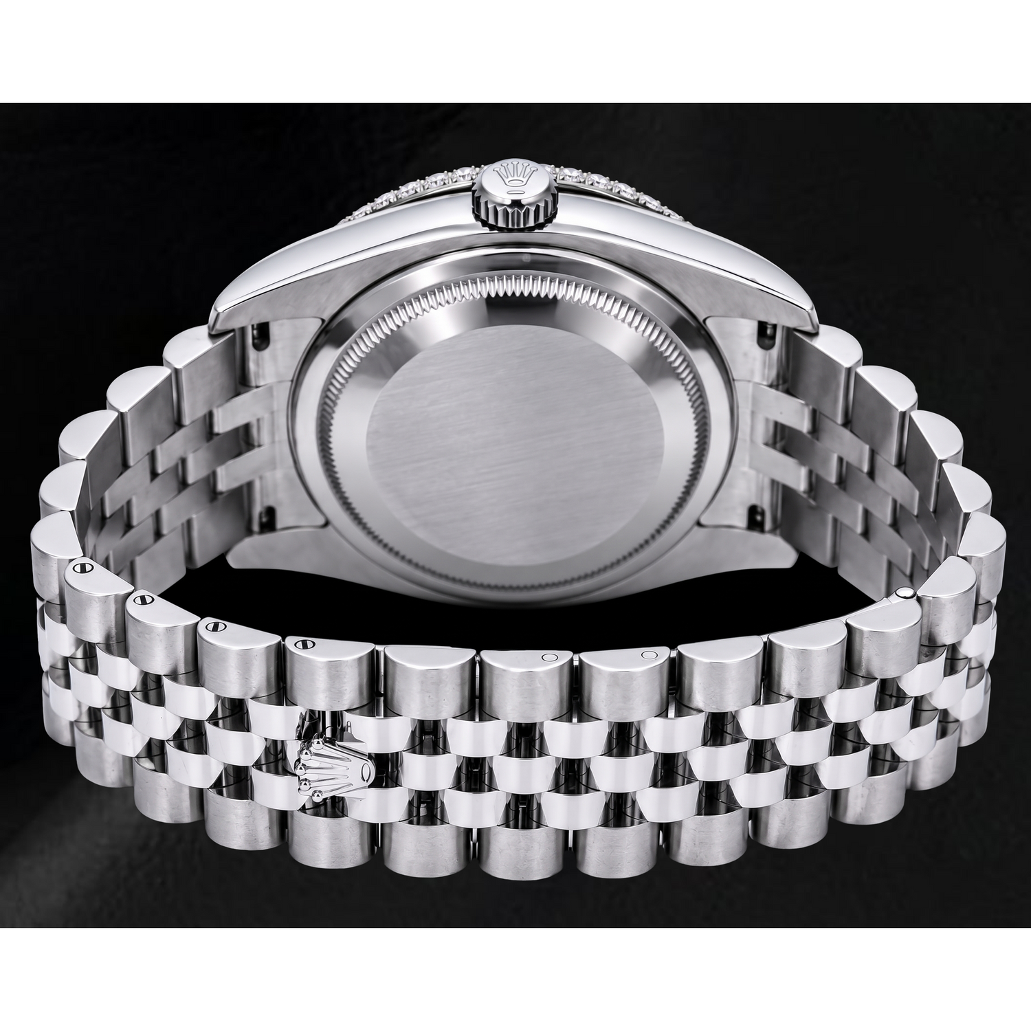 Rolex Datejust 116234 36 mm Montre en Acier Inoxydable Cadran Diamants Bleu Glacier Chiffres Romains