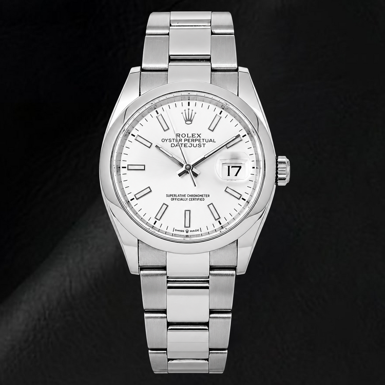 Rolex Datejust 126200 36 mm Montre en Acier Inoxydable Cadran Argenté Luminescent