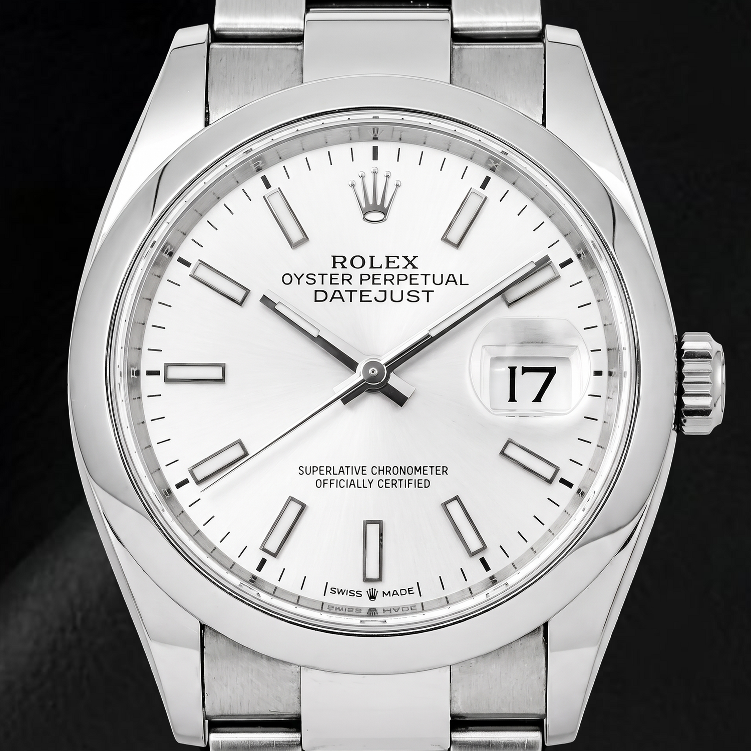 Rolex Datejust 126200 36 mm Montre en Acier Inoxydable Cadran Argenté Luminescent