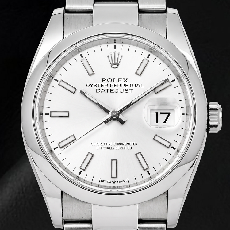 Rolex Datejust 126200 36 mm Montre en Acier Inoxydable Cadran Argenté Luminescent