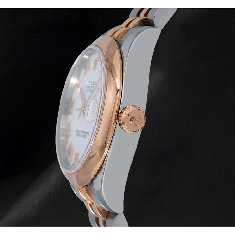 Rolex Datejust 178241 Montre Bicolore 31 mm Cadran Blanc à Chiffres Romains