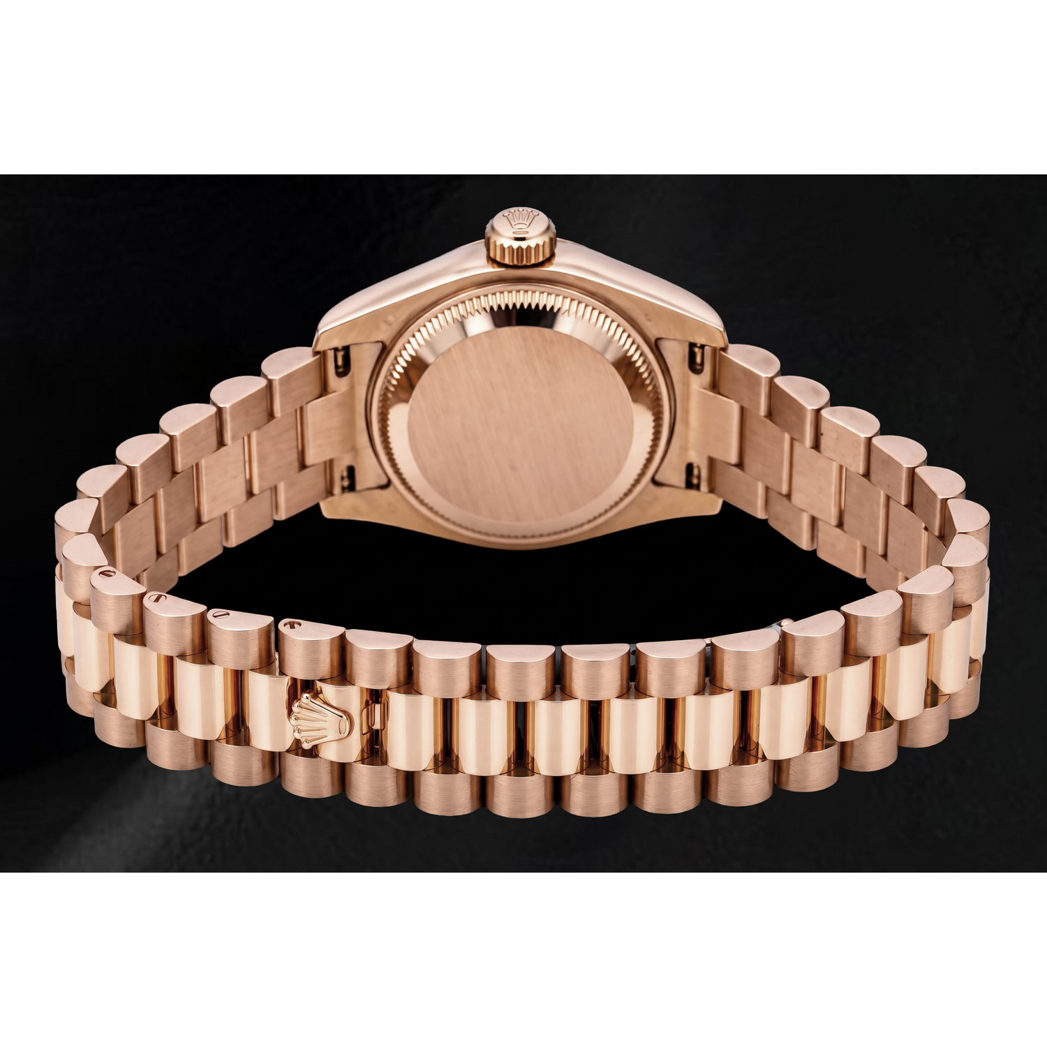 Rolex Datejust 179175 26 mm Montre en Or Rose Cadran Rose à Chiffres Romains