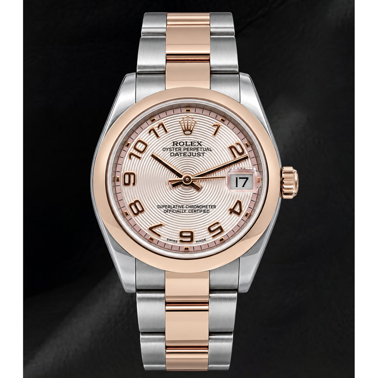 Rolex Datejust 31 mm 178241 Montre Bicolore Cadran Rose Chiffres Arabes