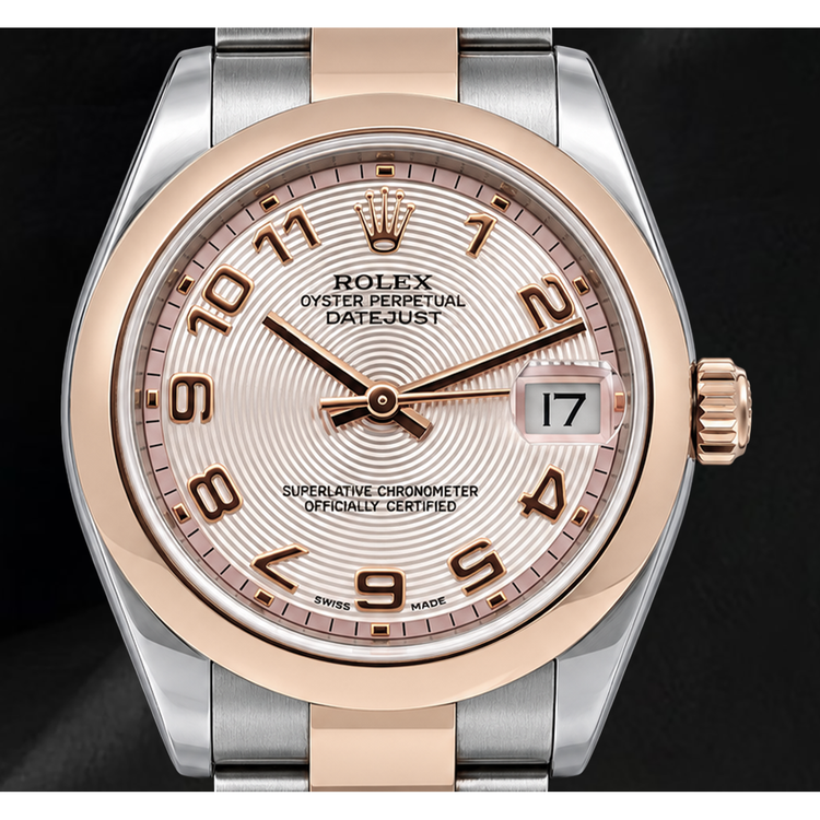 Rolex Datejust 31 mm 178241 Montre Bicolore Cadran Rose Chiffres Arabes