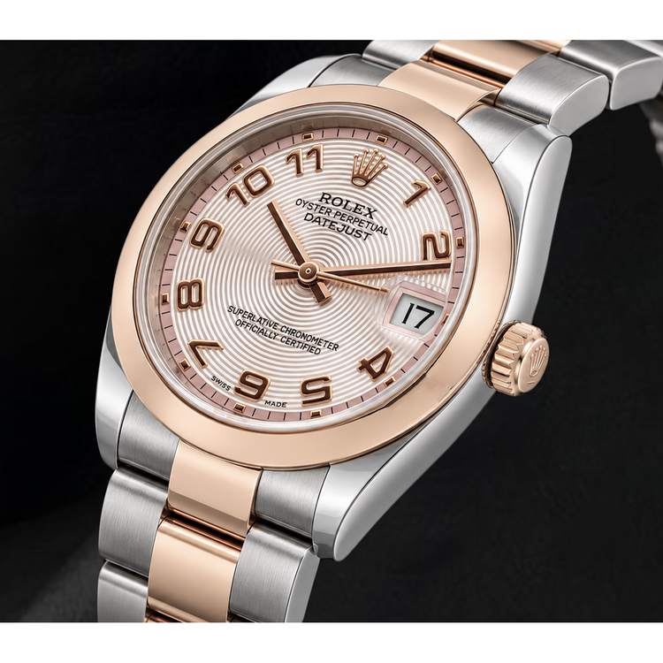 Rolex Datejust 31 mm 178241 Montre Bicolore Cadran Rose Chiffres Arabes