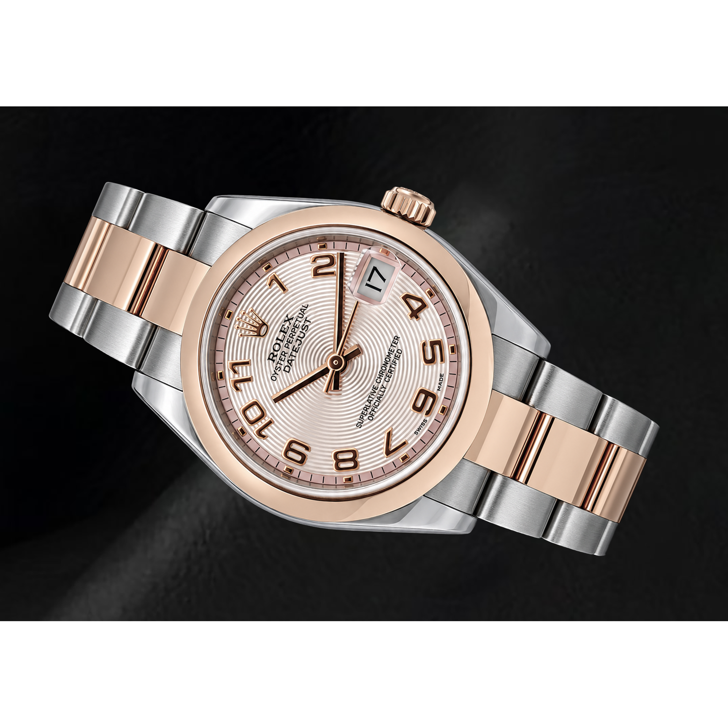 Rolex Datejust 31 mm 178241 Montre Bicolore Cadran Rose Chiffres Arabes