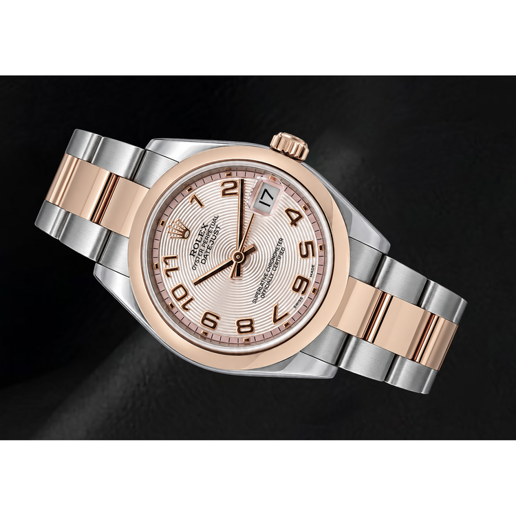 Rolex Datejust 31 mm 178241 Montre Bicolore Cadran Rose Chiffres Arabes
