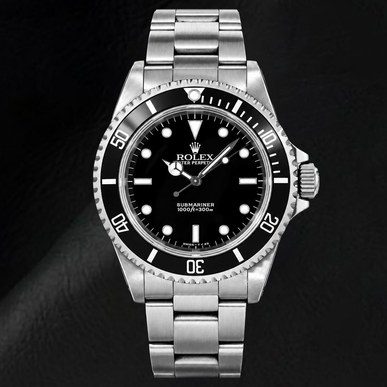Rolex Submariner 14060 Montre 40 mm en Acier Inoxydable Cadran Noir Luminescent