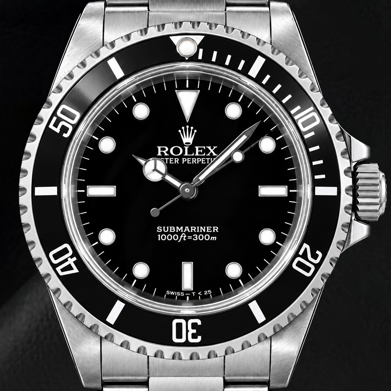 Rolex Submariner 14060 Montre 40 mm en Acier Inoxydable Cadran Noir Luminescent