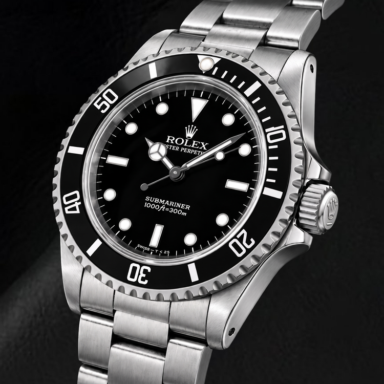 Rolex Submariner 14060 Montre 40 mm en Acier Inoxydable Cadran Noir Luminescent