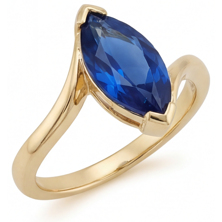 Éblouissant Bague avec Gemme 3 carats – vue de face