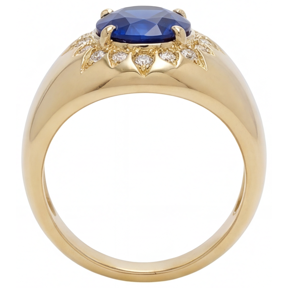 Raffiné Bague Pierre de Couleur 2,75 carats – vue de profil