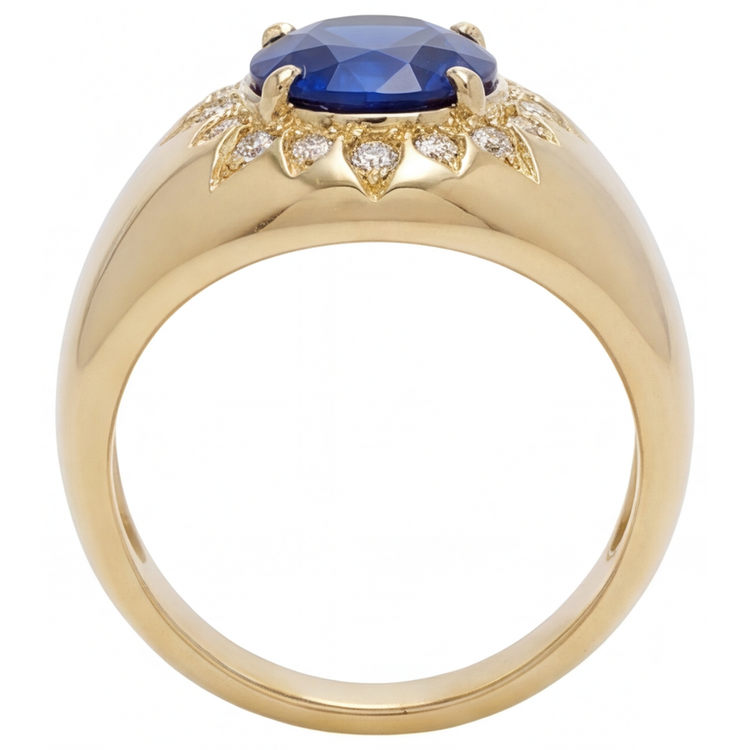 Raffiné Bague Pierre de Couleur 2,75 carats – vue de profil