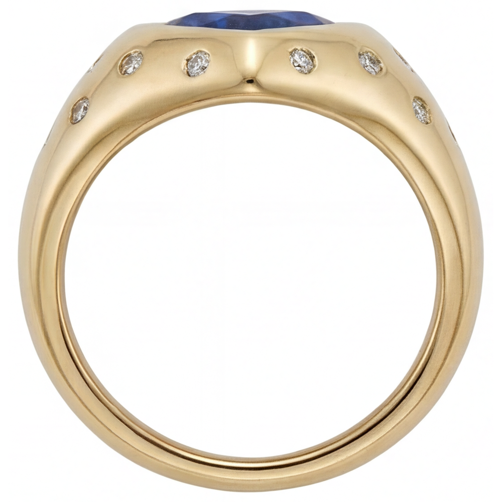 De luxe Bague Pierre de Couleur 3,50 carats – vue d'angle