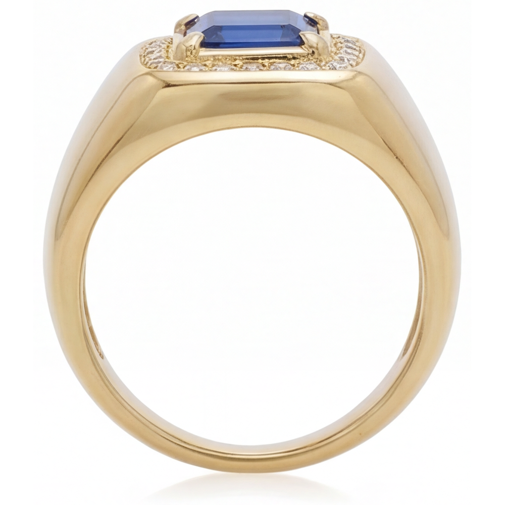 Intemporel Bague avec Gemme 3,50 carats – vue de profil