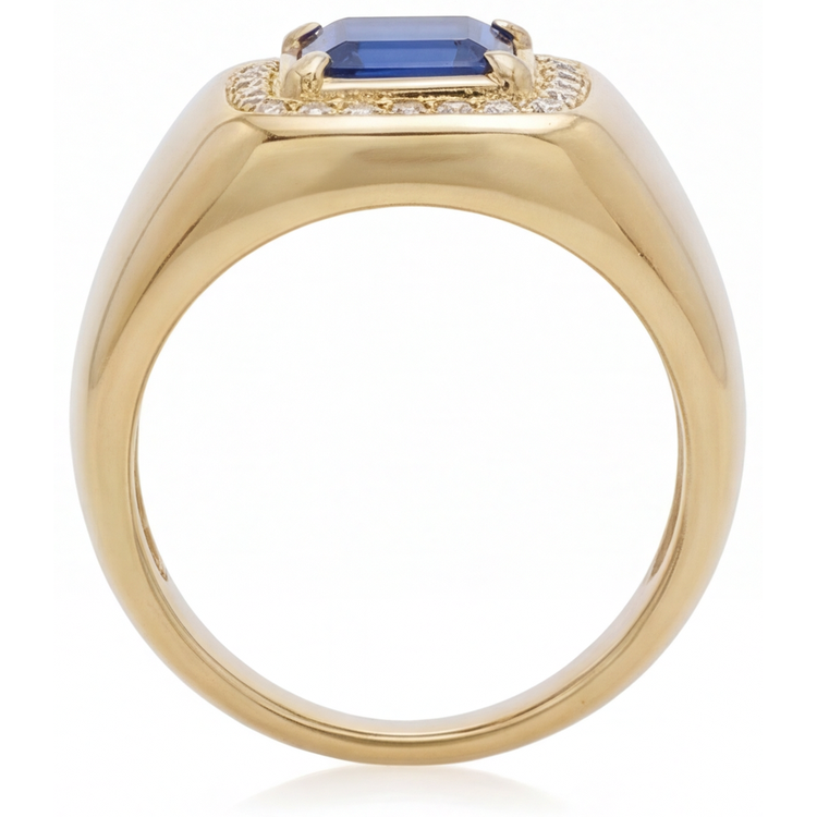 Intemporel Bague avec Gemme 3,50 carats – vue de profil