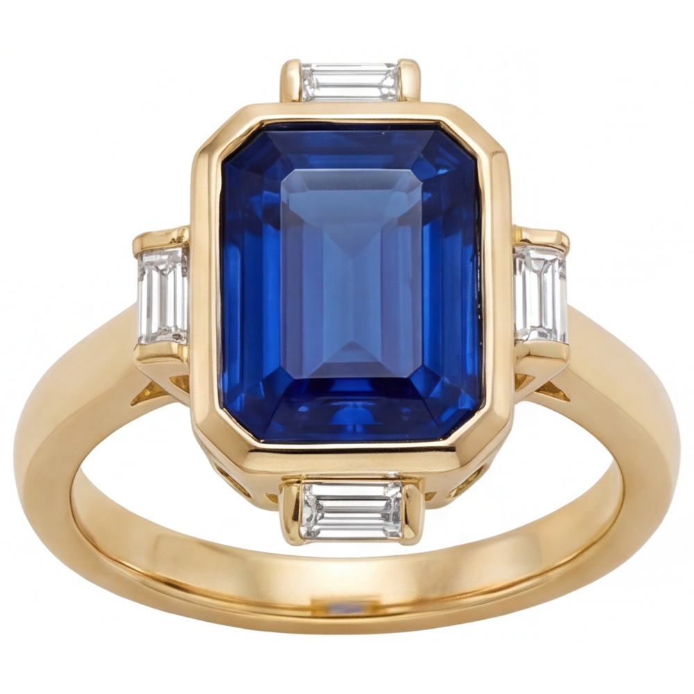 Fin Bague avec Gemme 4,80 carats – vue principale