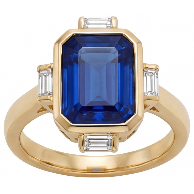 Fin Bague avec Gemme 4,80 carats – vue principale