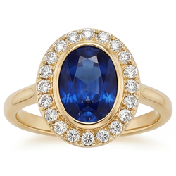 Pureté VVS Saphir Bleu Royal Bague Pierre de Couleur 4,75 carats