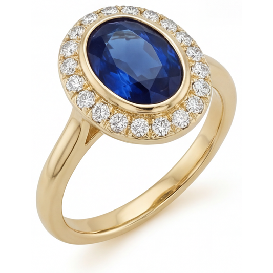 Exquis Bague Pierre de Couleur 4,75 carats – vue de face