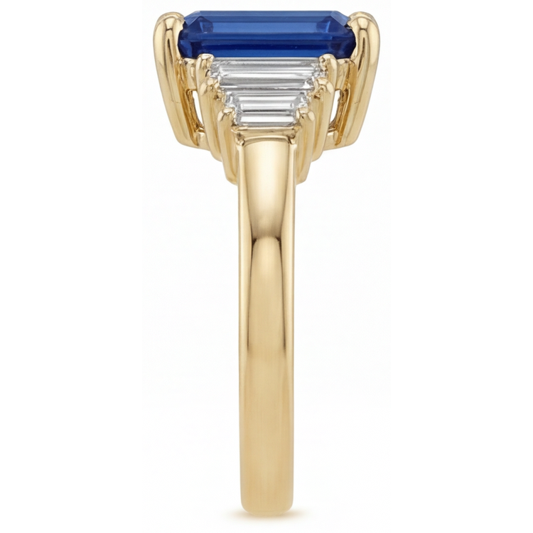 Élégant Bague Pierre de Couleur 4 carats – vue d'angle