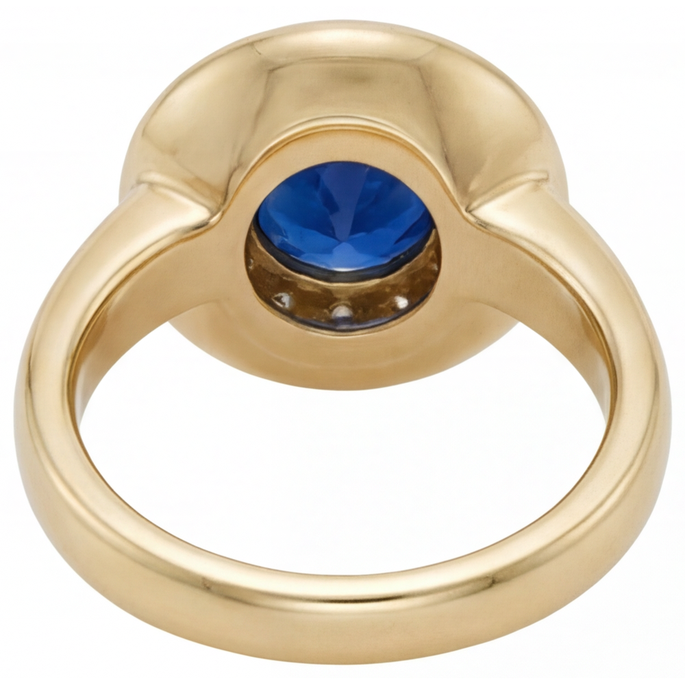 Éblouissant Bague Pierre Précieuse 1,5 carats – vue de profil