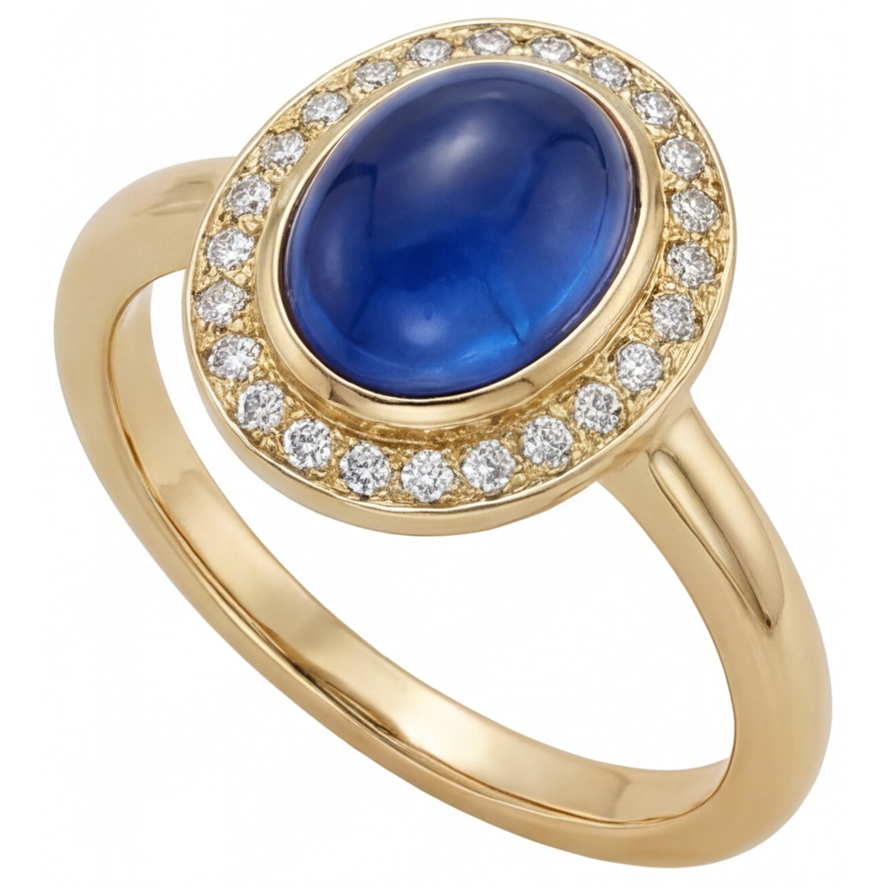Fait à la main Bague Pierre Précieuse 3,75 carats – vue de côté
