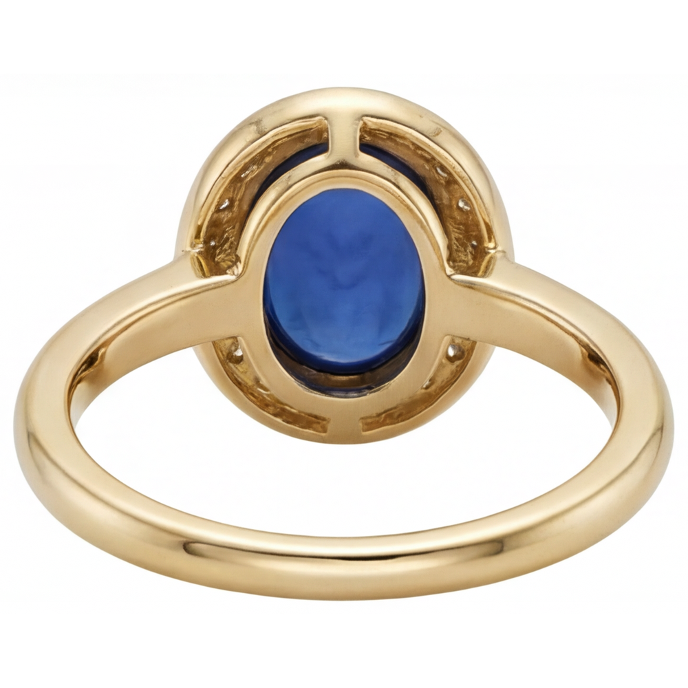 Fait à la main Bague Pierre Précieuse 3,75 carats – vue de dessus