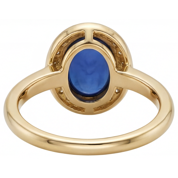 Fait à la main Bague Pierre Précieuse 3,75 carats – vue de dessus