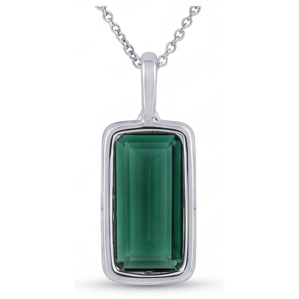 Tourmaline Fine Pendentif Gemme – vue de profil