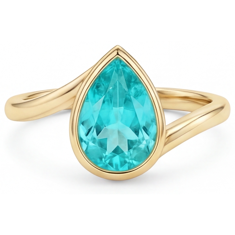 Fait à la main Bague Pierre de Couleur 2,50 carats – vue d'angle