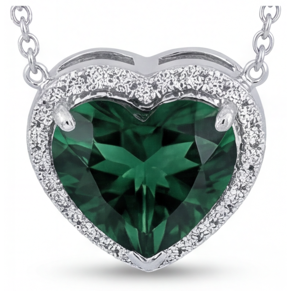 Tourmaline Pendentif Pierre Précieuse – vue de côté