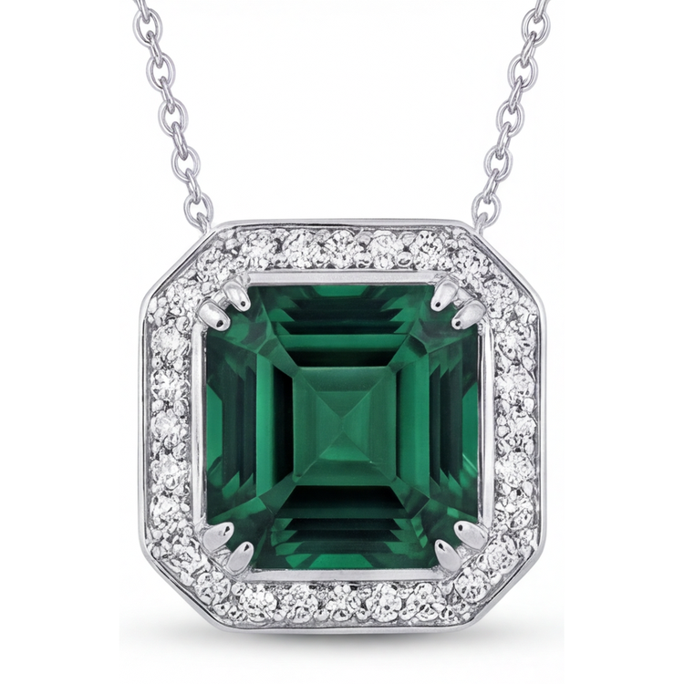 Élégant Pendentif Pierre Précieuse 3,50 carats – vue principale