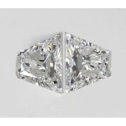 Paire de diamants trapèzes 3 carats G Si naturels extraits de la terre, scintillants