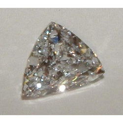 Diamant triangulaire naturel taillé en brillant, extrait de la terre, 0,50 carat