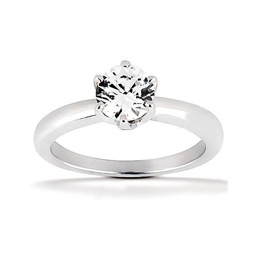 0.75 carats diamant solitaire bague de fiançailles style broche - HarryChadEnt.FR