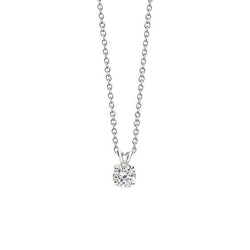 0.85 carats femmes diamant collier pendentif or blanc