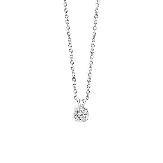 0.85 carats femmes diamant collier pendentif or blanc - HarryChadEnt.FR