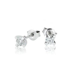 1.20 ct F Vs1 Diamants taille brillant Boucles d'oreilles pour femmes en or blanc