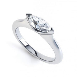 1.25 carat lunette sertie bague de mariage diamant taille marquise