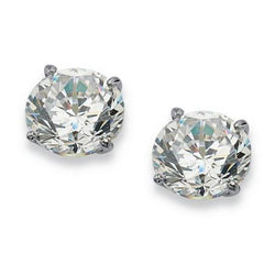 1.60 carats quatre griffes ensemble rond diamant boucle d'oreille bijoux nouveau
