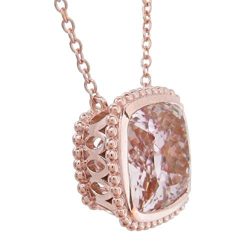 29.00 Carats Collier Pendentif Big Kunzite Rose Or Rose 14K Nouveau - HarryChadEnt.FR