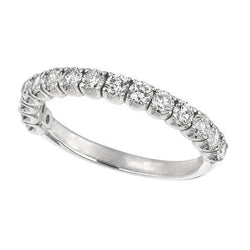 2.01 carats rond brillant diamant demi-éternité bijoux de bande