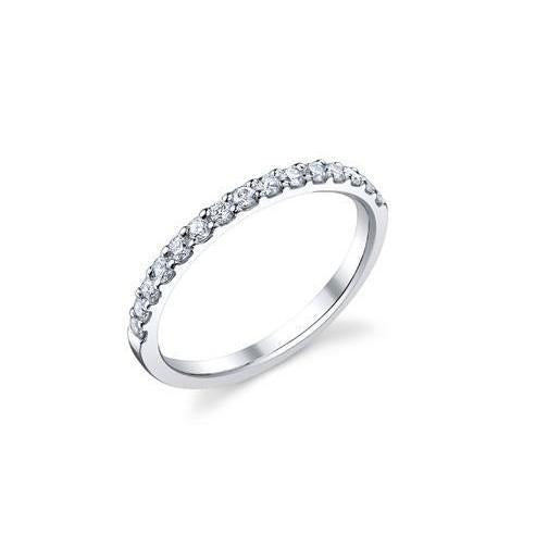 Bracelet Jonc Diamant Rond 9 Carats Or Blanc 14K Nouveau - HarryChadEnt.FR