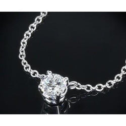 2.50 Carats Collier Pendentif Diamant Naturel Or Blanc 14K Nouveau