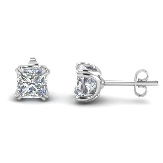 3.00 Carats Diamants Boucles D'Oreilles Dames Or Blanc - HarryChadEnt.FR